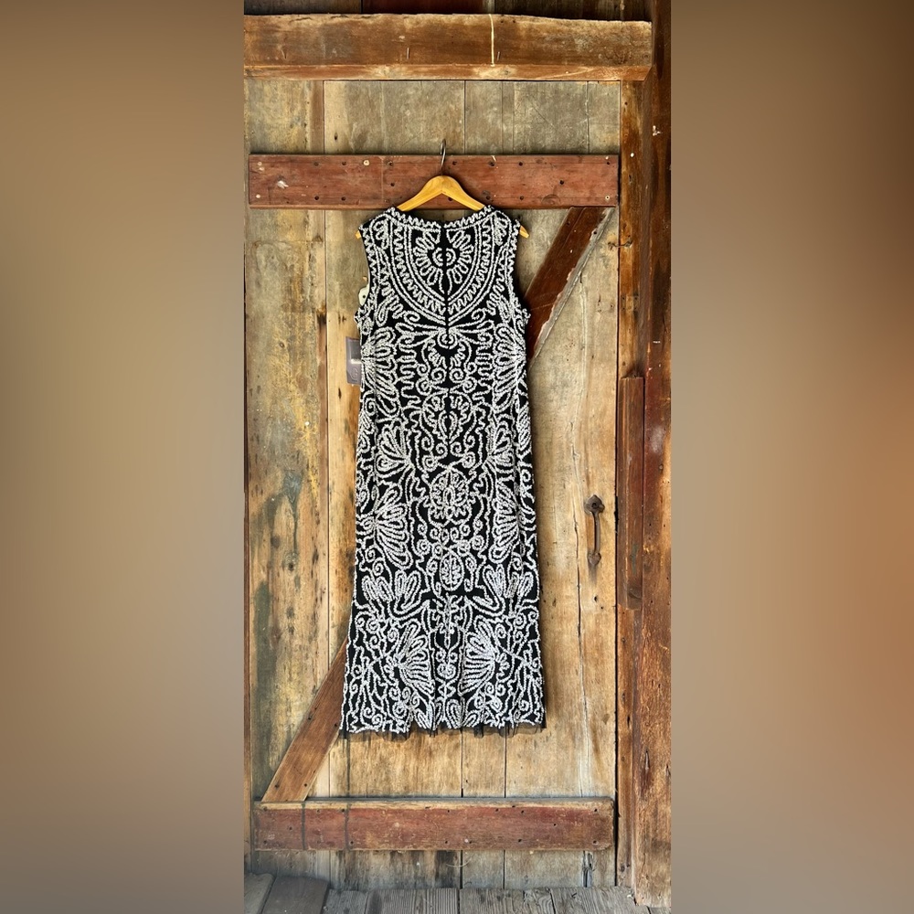 Js Collections Plus Size Beaded Midi Cocktail/Par… - image 3